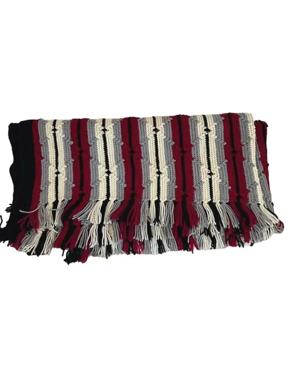Afghan Blanket Throw Handmade Native American Mexican Design 60